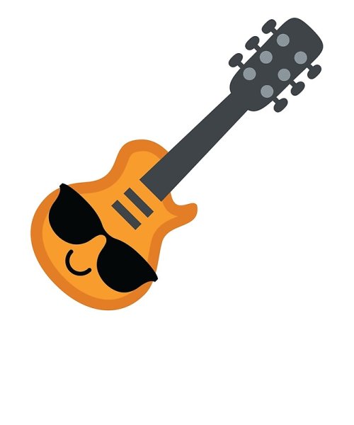 Смайлик с гитарой