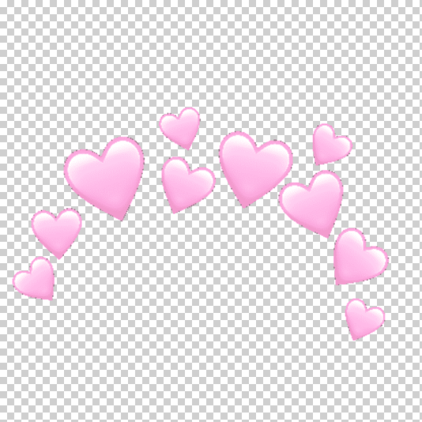 Смайл сердечко на прозрачном фоне