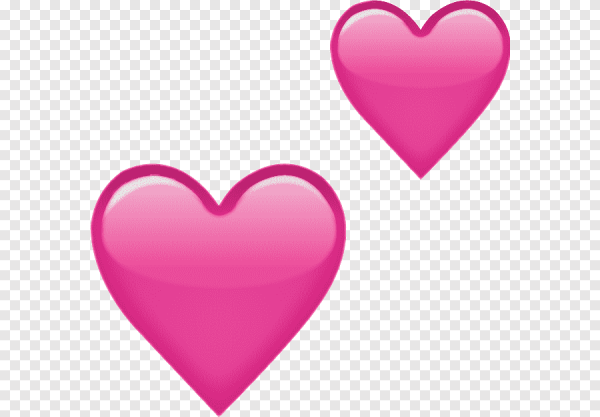 Смайлик сердечко на прозрачном фоне