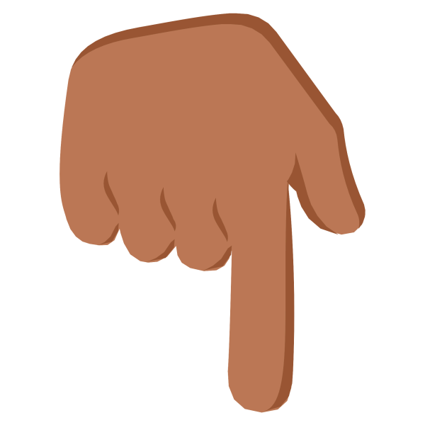 Смайлик палец вправо