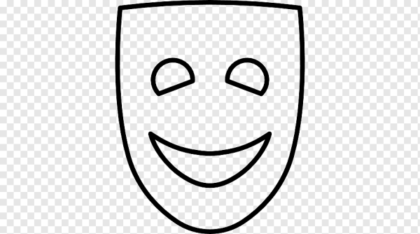 Театральная маска трафарет