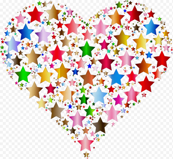 Сердечки звездочки