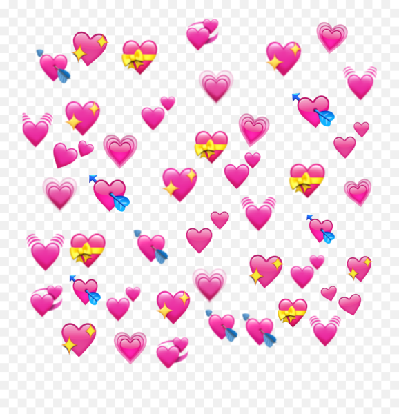 Розовое сердце смайлик