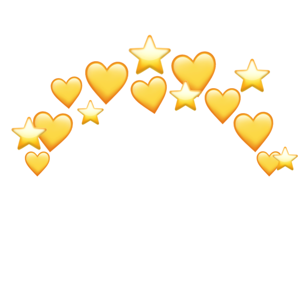 Жёлтые сердечки над головой