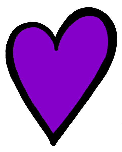 Фиолетовое сердечко эмодзи