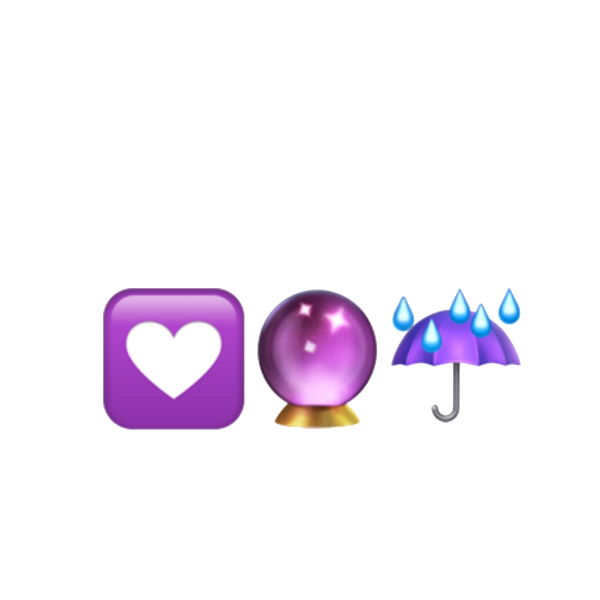 Фиолетовое сердце смайлик