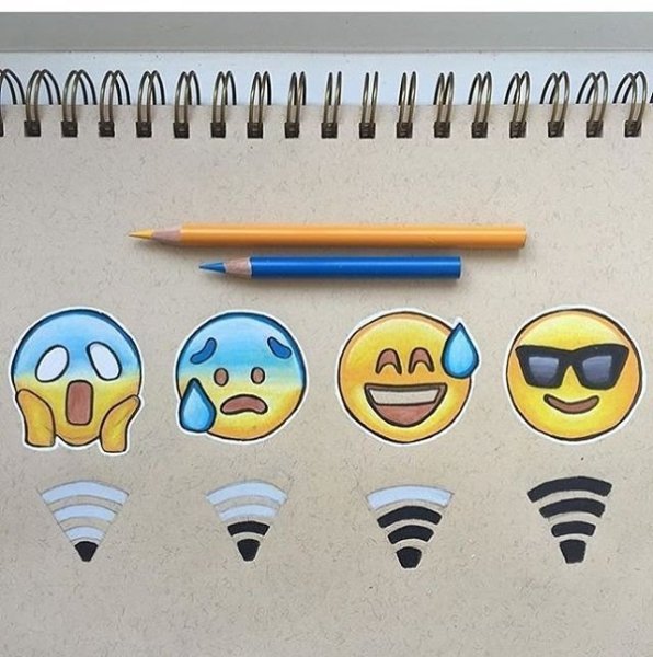 Смайлики для скетчбука