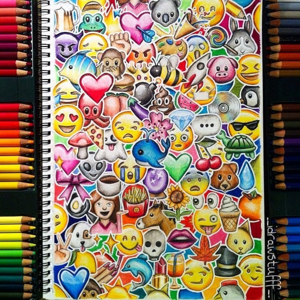 Смайлы для скетчбука