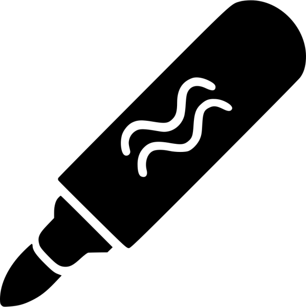 Фломастеры пиктограмма