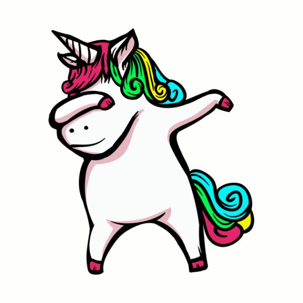 Единорог для печати