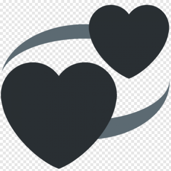 Два черных сердечка