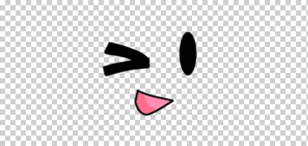 Лицо из РОБЛОКСА на прозрачном фоне