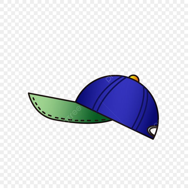 Кепка на прозрачном фоне