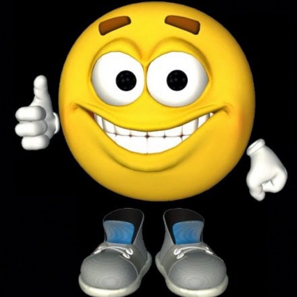 Смайлик с ручками и ножками