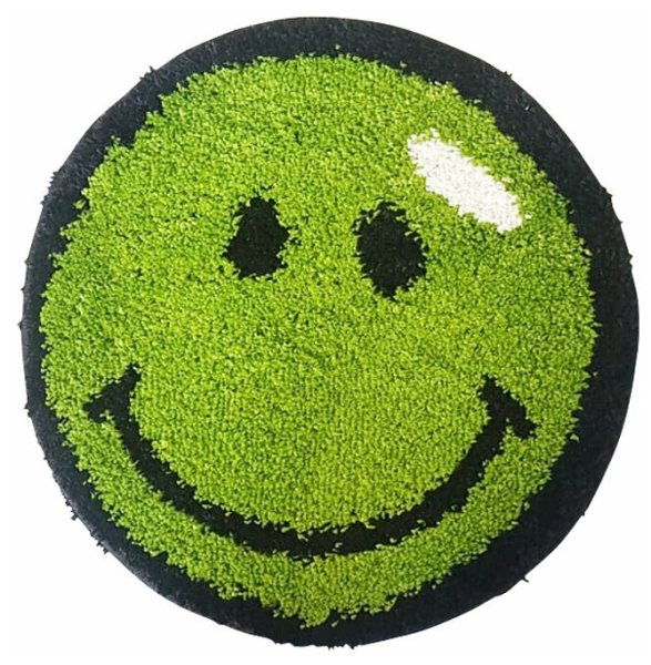 Коврик круглый зеленый