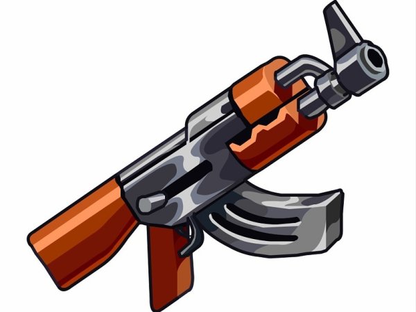 Автомат Калашникова мультяшный