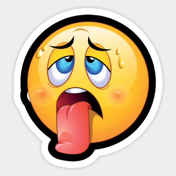 Смайлик пот со лба