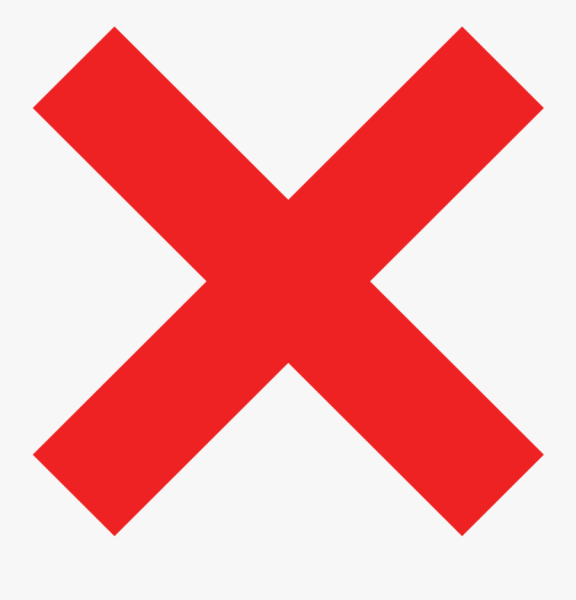 Красный крестик