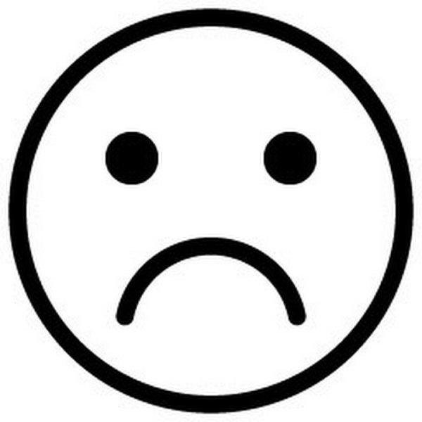 Грустный смайлик