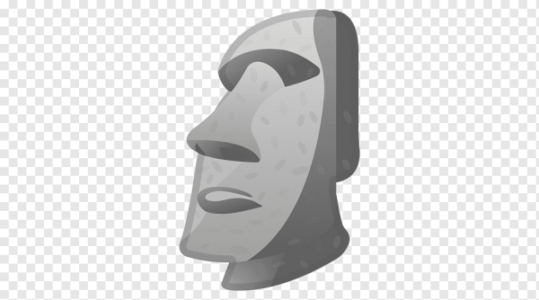 Голова с острова Пасхи эмодзи