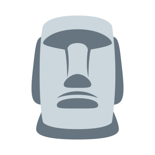 Моаи смайлик ватсап