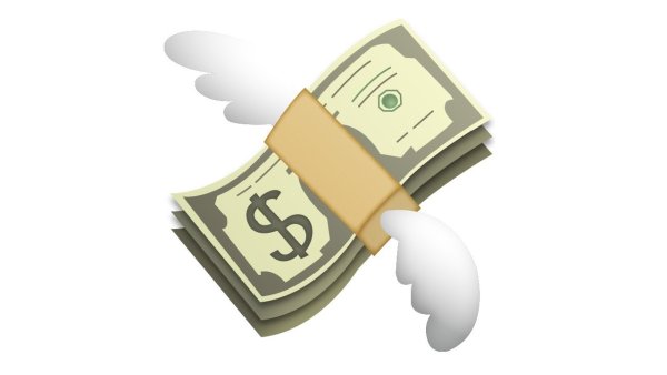 Смайлик денег без фона