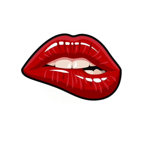 Губы стикер