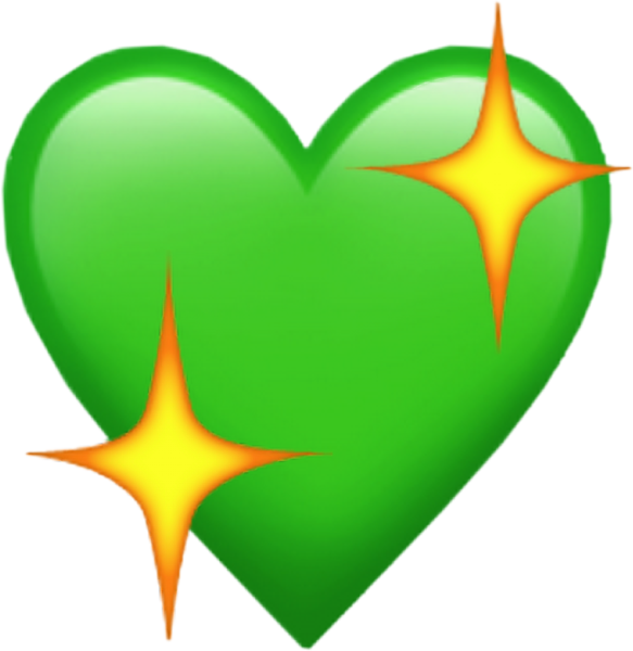 ЭМОДЖИ зеленое сердце