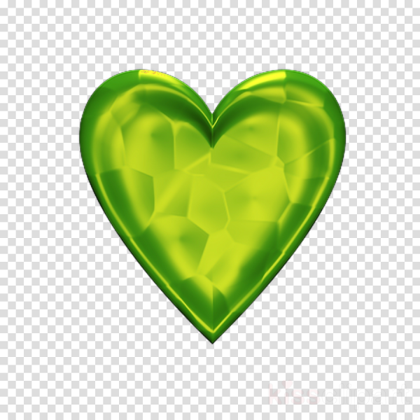 Зеленое сердце смайлик