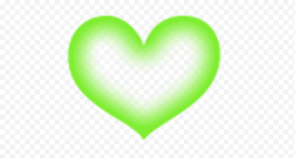 Зеленое сердце смайлик