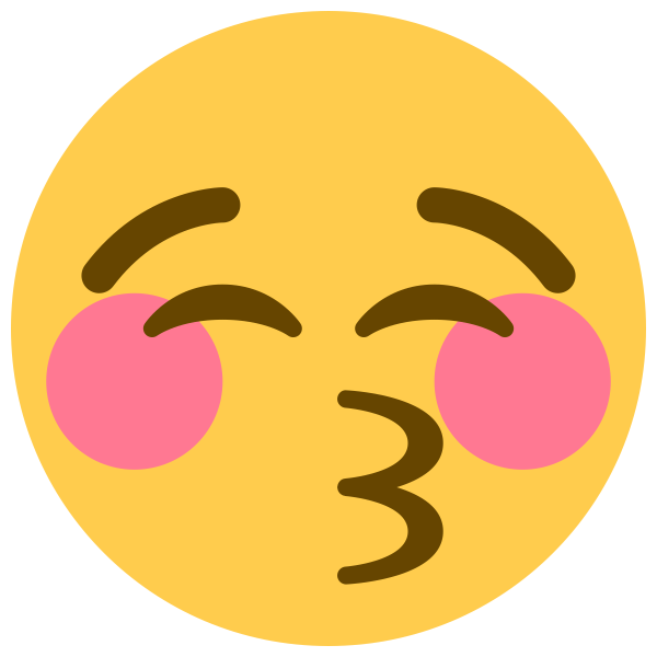 Смайлик с закрытыми глазами