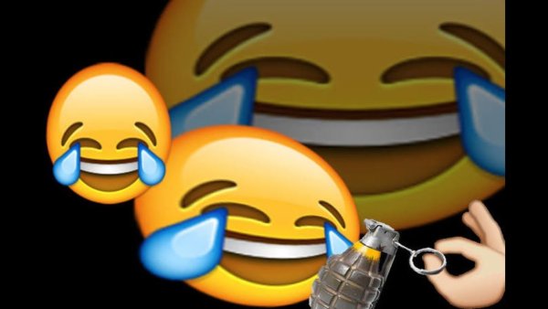 Смеющийся смайлик со слезами