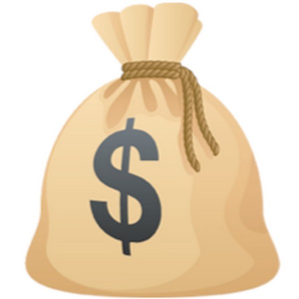 Смайлик мешок с деньгами