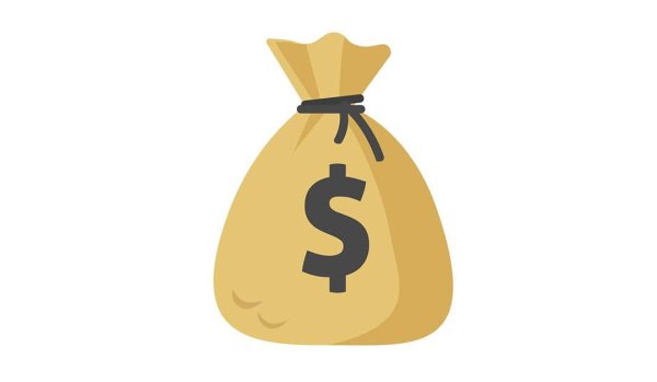 Мешочек с деньгами стикер