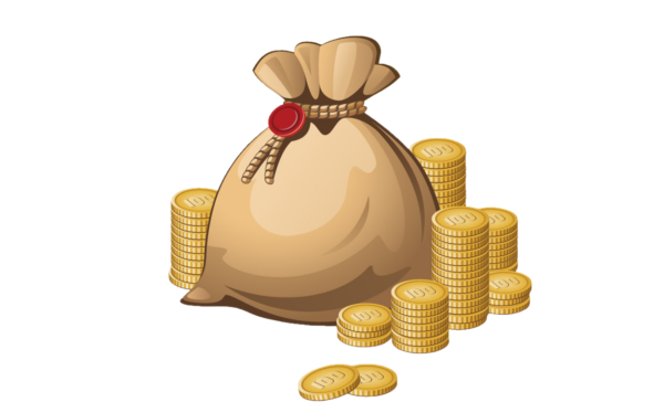 Стикер мешок денег