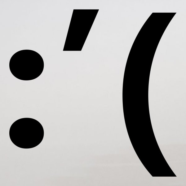 Смайлик двоеточие и скобка