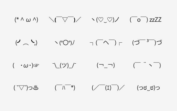 Смайлики из скобок