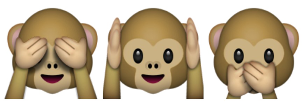 Смайлик обезьянка