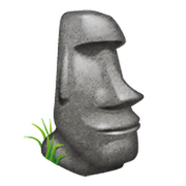 Статуя с острова Пасхи эмодзи