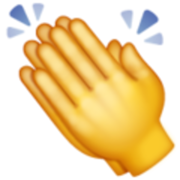 Смайлик хлопки в ладоши