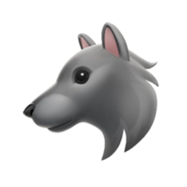 Волк ЭМОДЖИ айфон