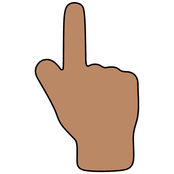 Эмодзи указательный палец