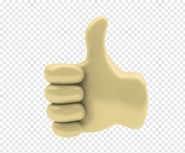 Желтый палец вверх