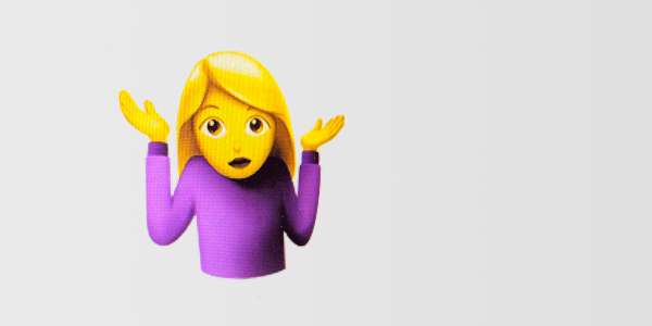 Пожать плечами смайлик