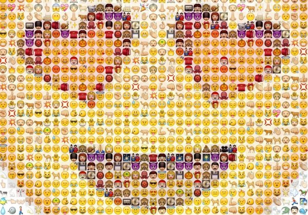 Сердечко из смайликов