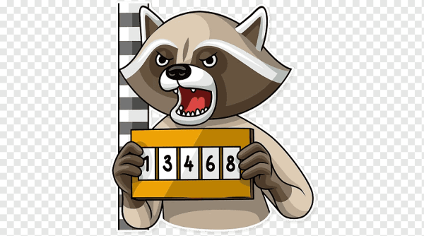 Racoon енот Стикеры телеграм