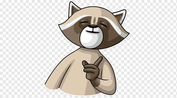 Енот Елисей Стикеры