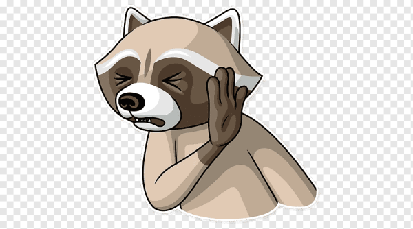 Енот бандит Стикеры телеграм