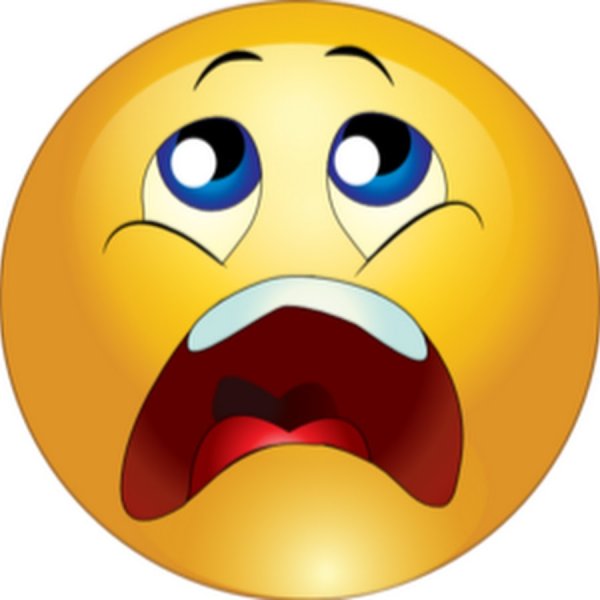 Испуганный смайлик