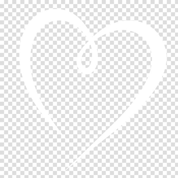 Белые сердечки на прозрачном фоне